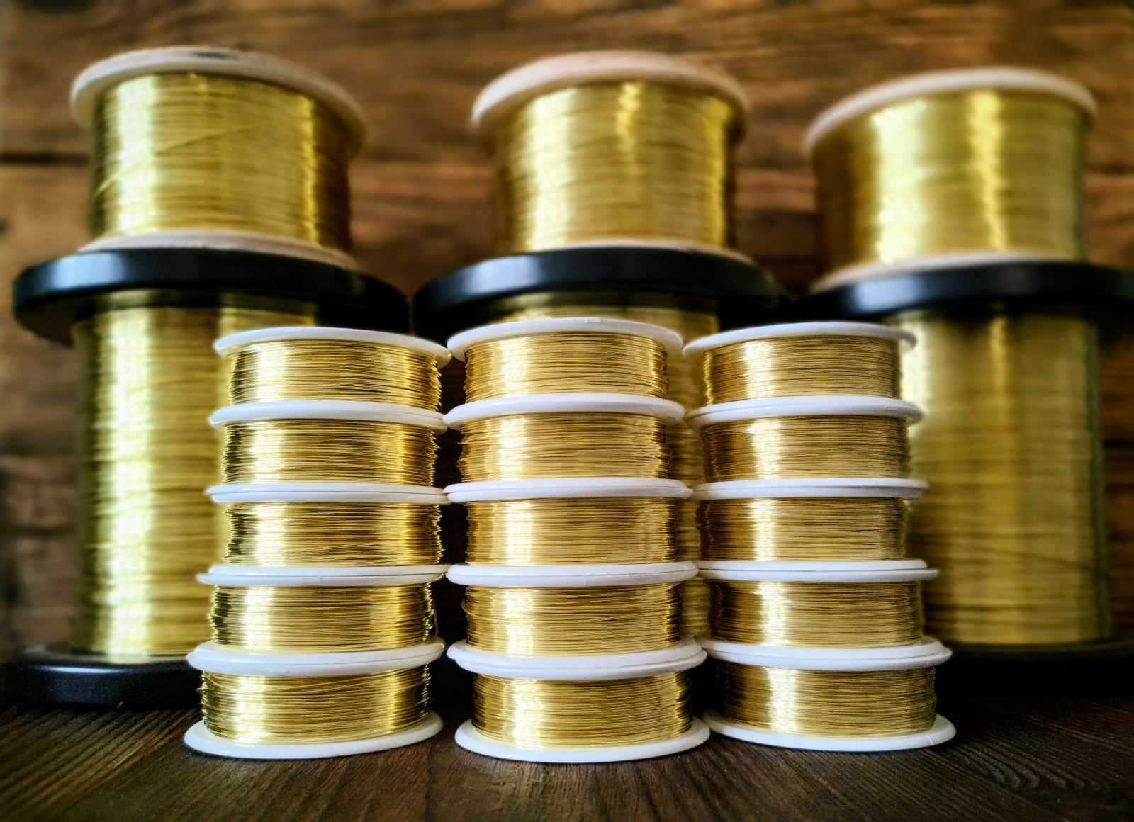 Drut mosiężny jubilerski m Drut mosiężny jubilerski 0,1 mm (10m, 20m, 50m, 100m)